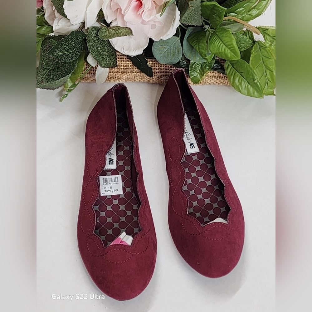 Elegant Burgundy Flats
